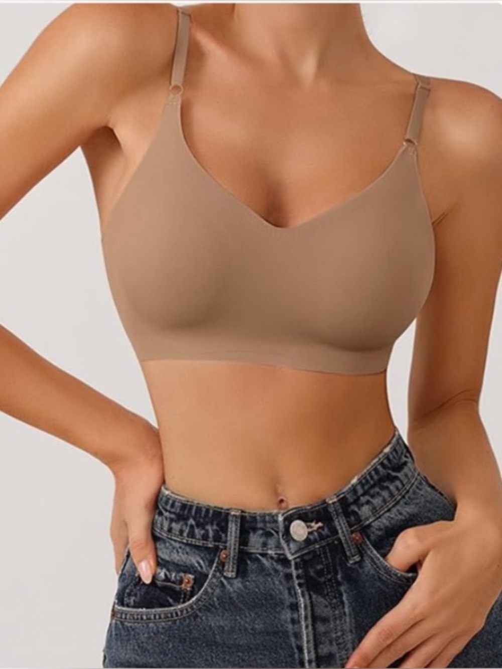 Seamless Nude Wireless Bralette - Comfort Fit